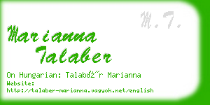 marianna talaber business card